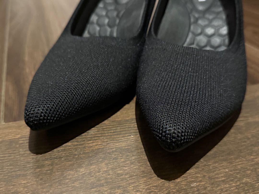 Vivaia ブラック ウェッジヒールパンプス 39美品