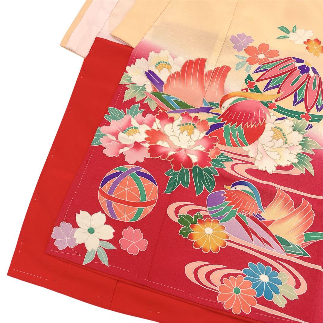 ◎mk-3310　未着用　七五三　女の子　着物　日本製　3歳　　1-6