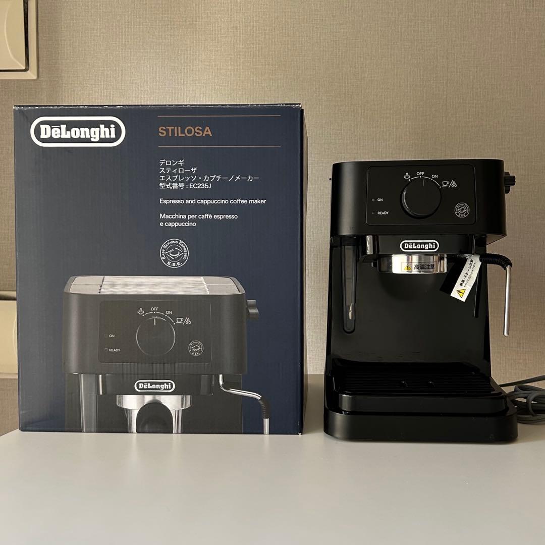デロンギ　スティローザ　エスプレッソ・カプチーノメーカー　EC235J BK
