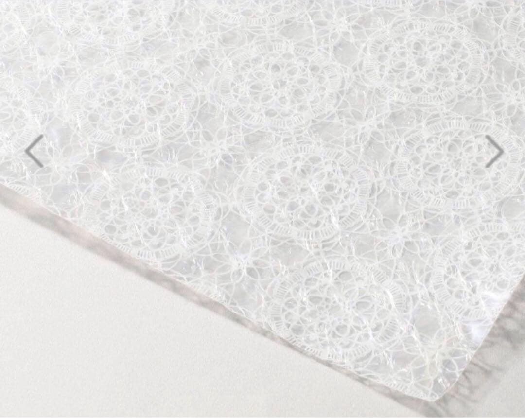 新品✨アールR窓用 三層断熱シート32枚 すりガラス対応✨レース柄 結露カビ予防