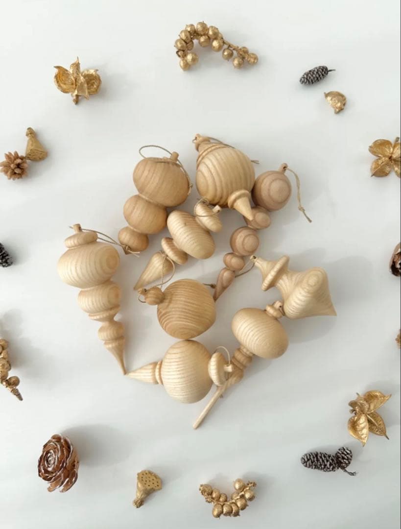 在庫限り⭐︎ lemi toys 木製オーナメント 9点セット