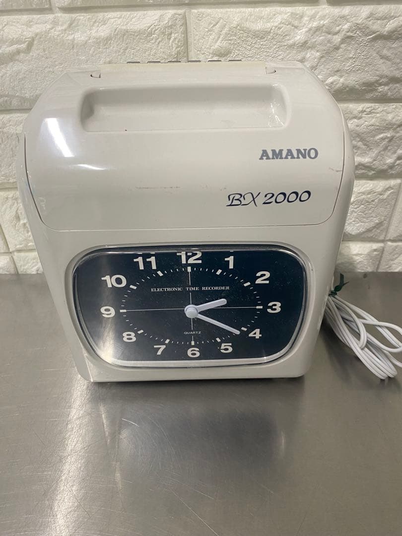 アマノ タイムカード タイムレコーダー ホワイト BX2000