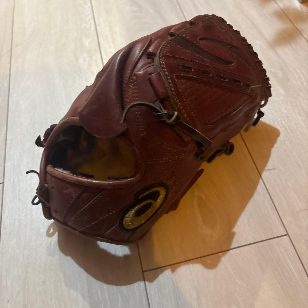 アシックス 硬式グローブ ブラウン