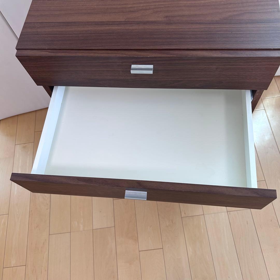 Pamouna パモウナ　プリンター収納　デスクチェスト　キャスター　パソコン置