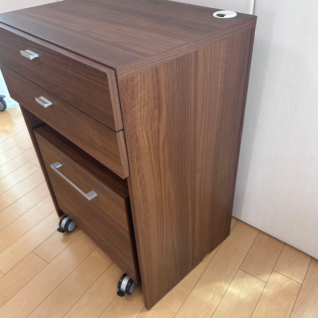 Pamouna パモウナ　プリンター収納　デスクチェスト　キャスター　パソコン置