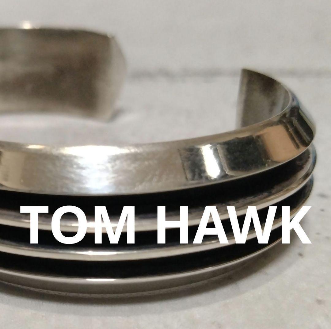 【名作】TOM HAWK トムホーク スターリングシルバー バングル ３ライン