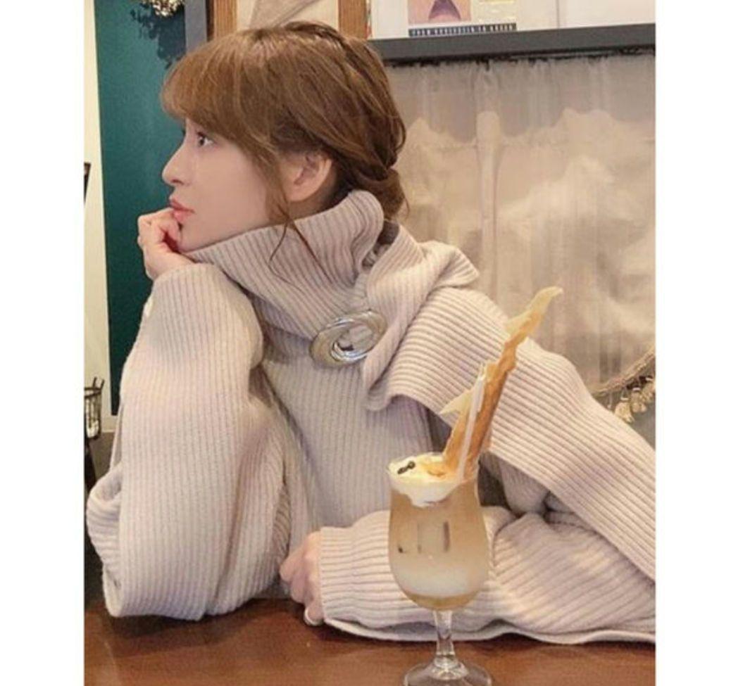 極美品◆ルシェルブルー購入 アイレネ ミラノリブ ニット セーター