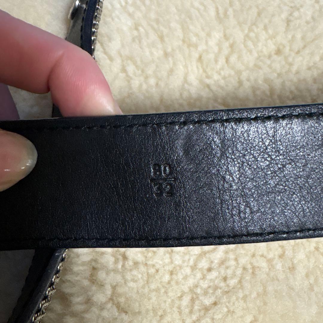 JILSANDER ジルサンダー ベルト 黒 シルバー