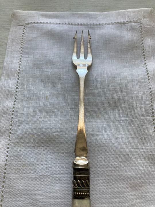 Silver platedピクルスフォーク（ホールマーク刻印あり）