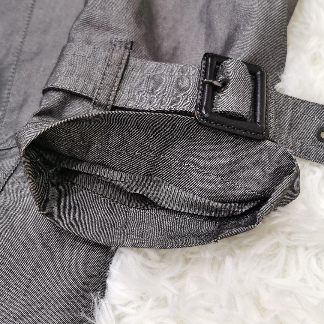 希少カラー バーバリーブラックレーベル ライナー付 トレンチコート グレー S