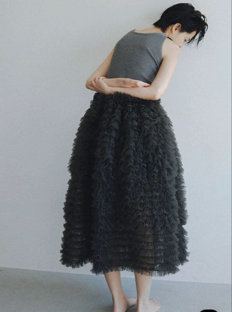Bibiy. DARLENE SHUSHU SKIRT 正規品　グレー