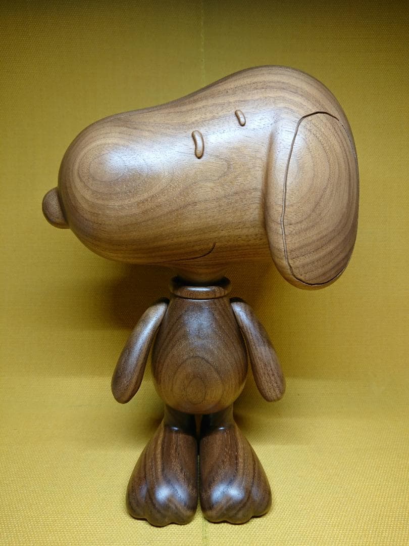 【美品】日本製　スヌーピー　木製　置物　インテリア　工芸品　美術品　A3321