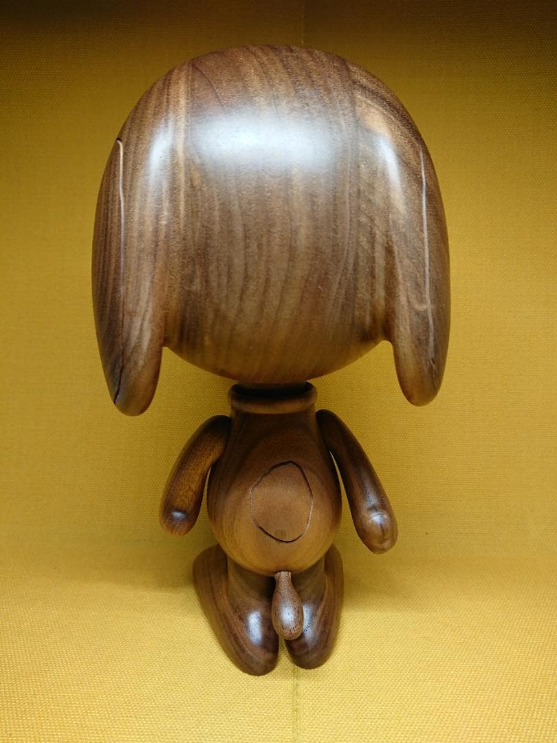 【美品】日本製　スヌーピー　木製　置物　インテリア　工芸品　美術品　A3321