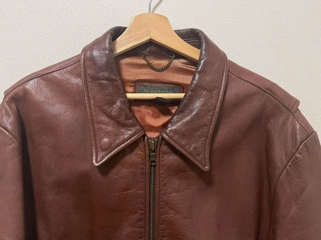 Banana Republic ブラウン　レザージャケット XL　古着