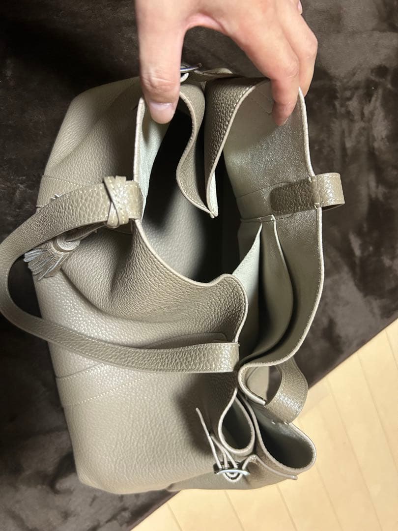 ACATE アカーテ　ロドス　レザー トートバッグ　トープ