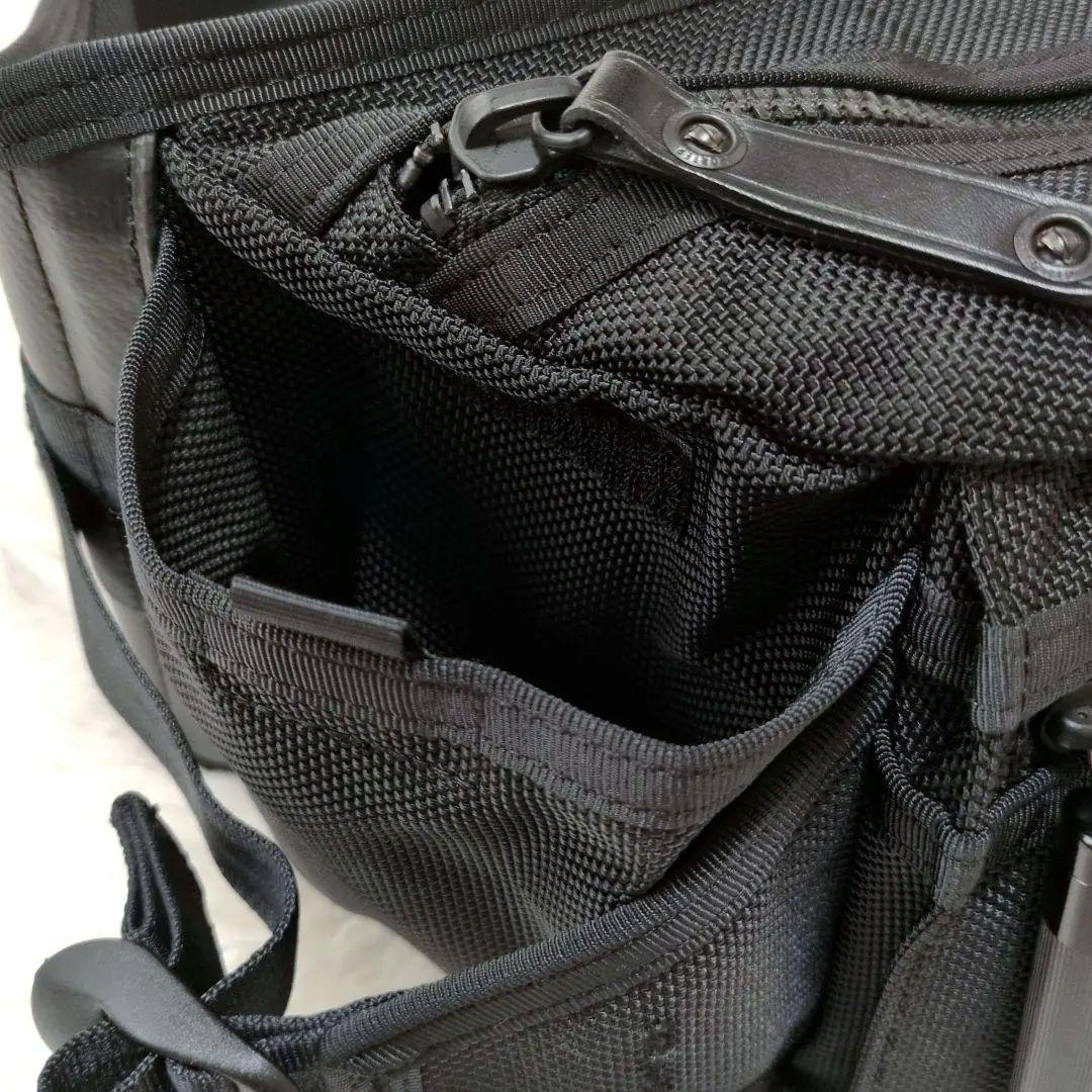 【超美品】PORTER　HEAT　ウエストバッグ　L　ブラック　マグライト付属