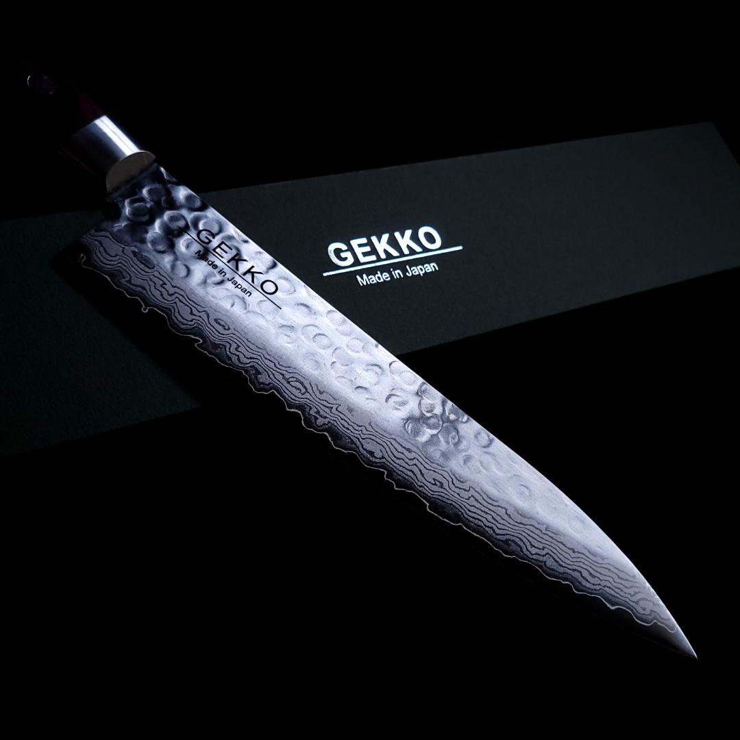 t*e様 VG10 ダマスカス 牛刀包丁180mm G1703 月光作