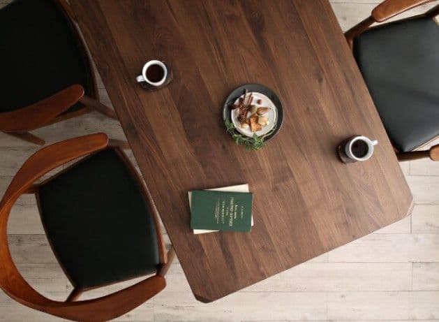 天然木ウォールナット無垢材北欧デザイナーズダイニング W.K. ダブルケー