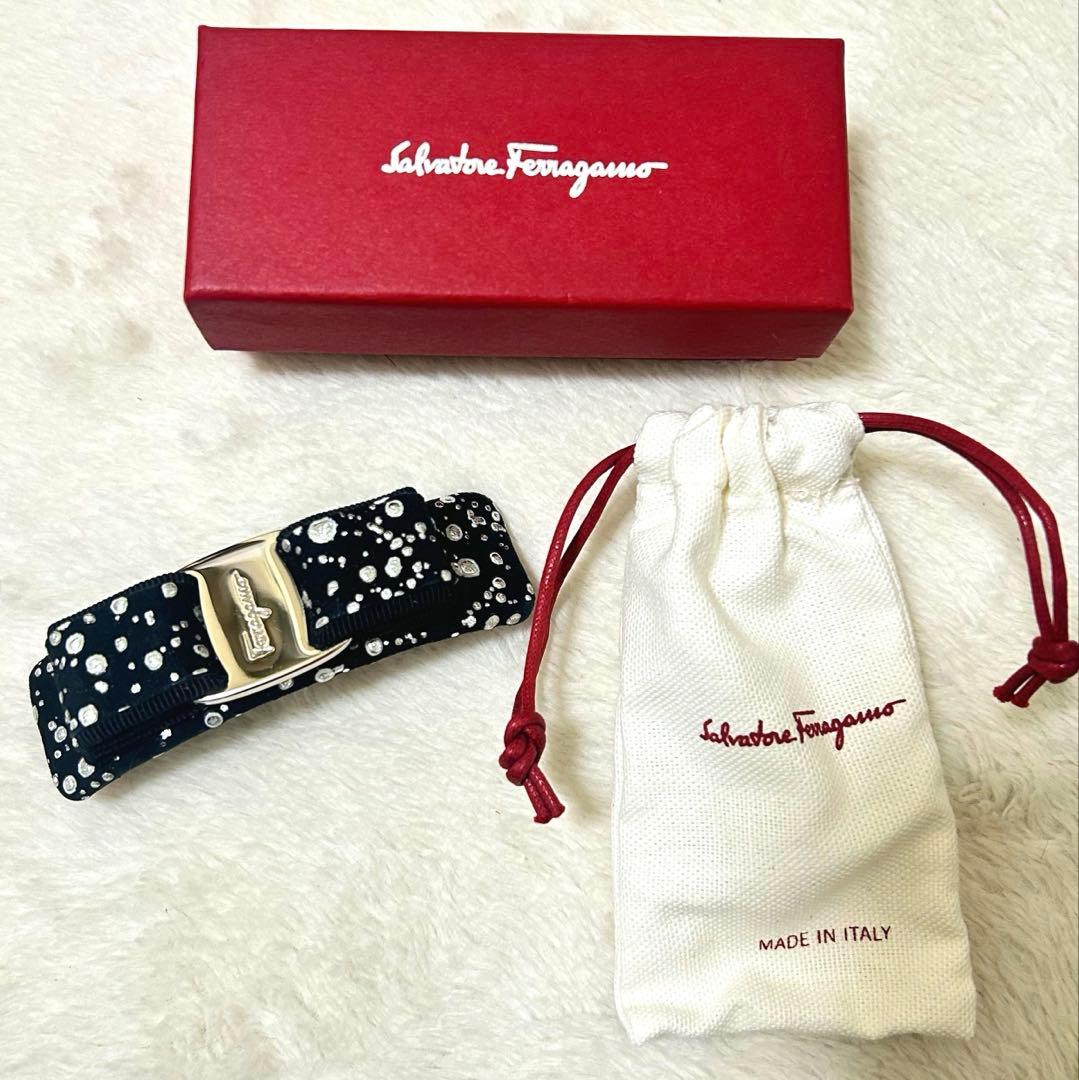 Salvatore Ferragamo リボンヘアアクセサリーフェラガモバレッタ
