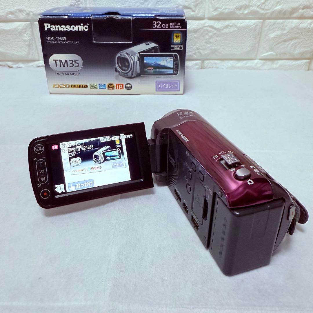 PanasonicHDC-TM35 ビデオカメラ本体 SD 付属品多数