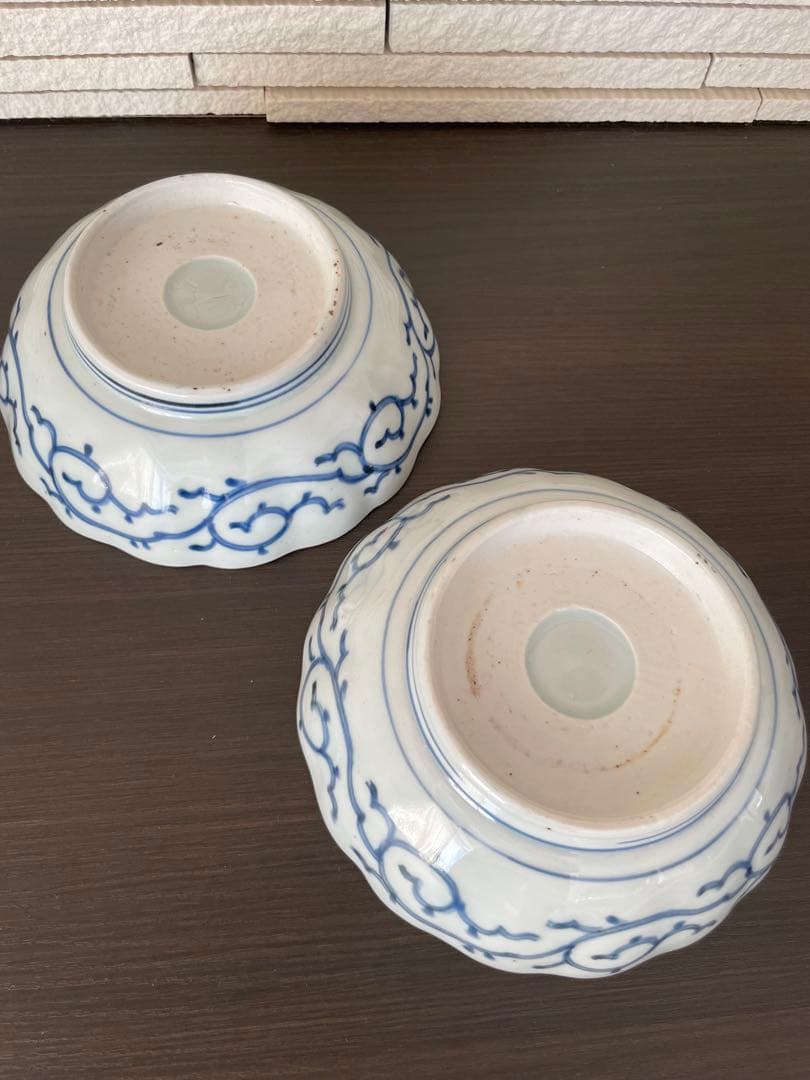 古伊万里 美しい蝶が舞う 大きめ膾皿 一客