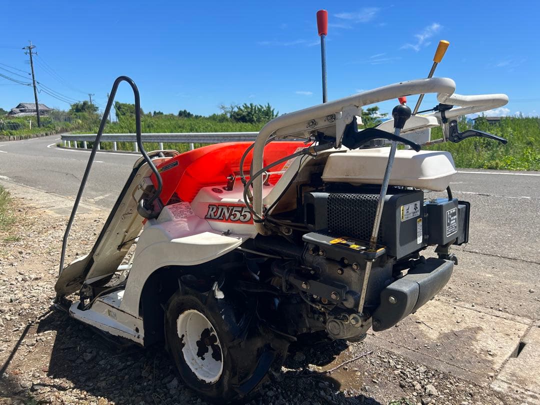 宮崎　クボタ　2条刈り　バインダー 6馬力 RJN55　刈幅500mm 動画有