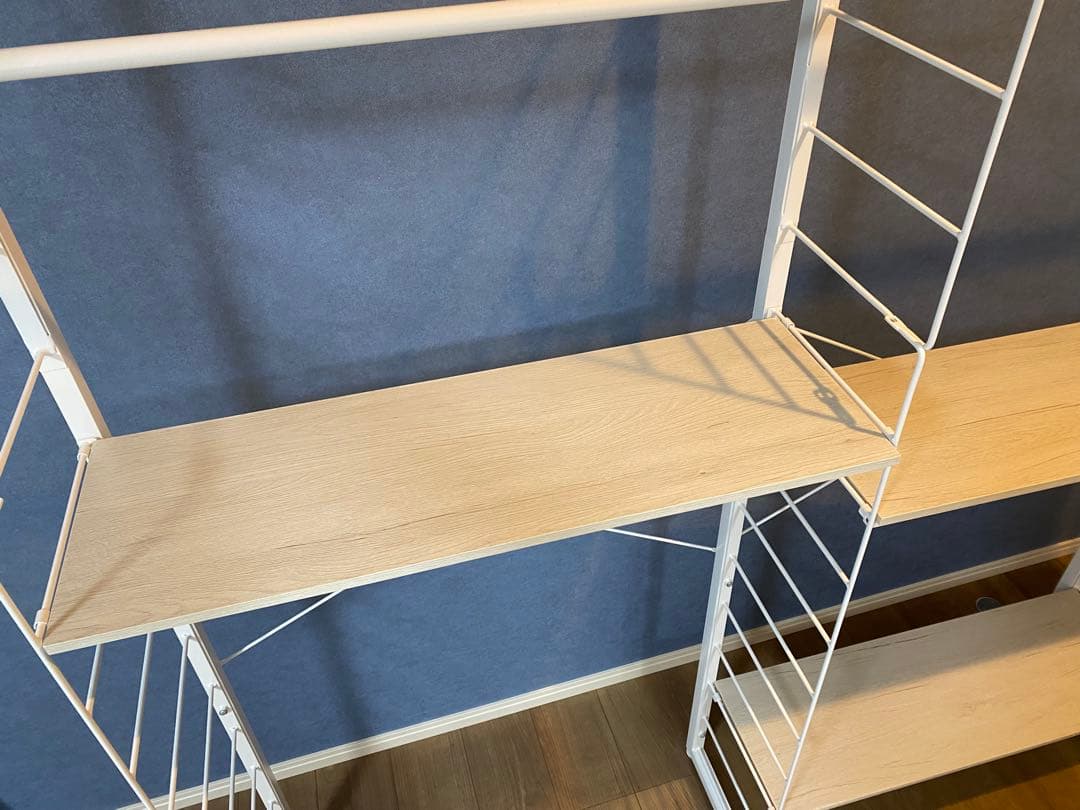 【ニトリ】突っ張り壁面収納ワードローブNポルダ(ホワイトウォッシュ)