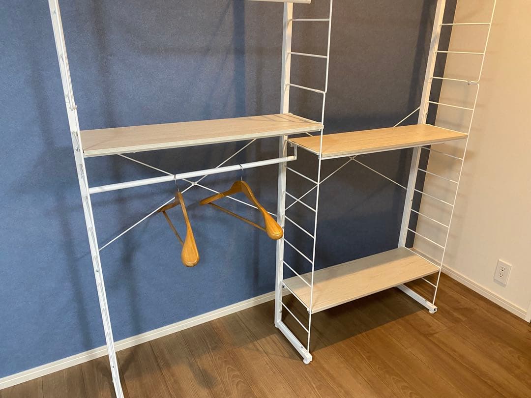 【ニトリ】突っ張り壁面収納ワードローブNポルダ(ホワイトウォッシュ)