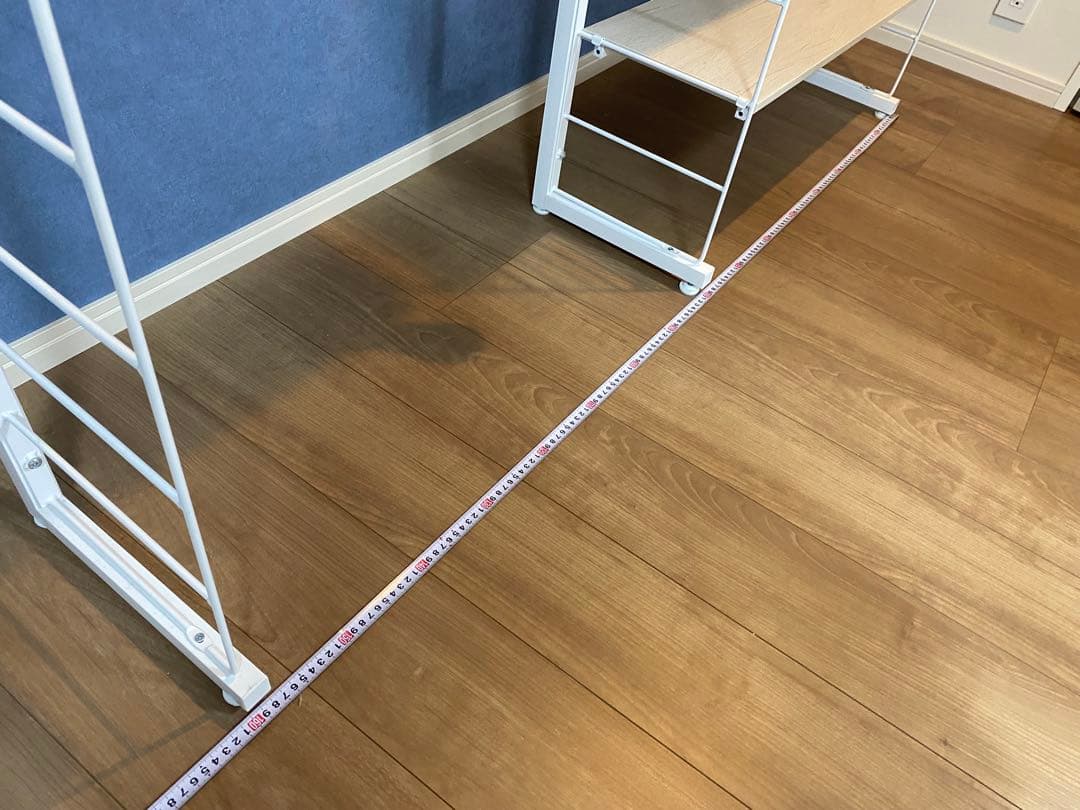 【ニトリ】突っ張り壁面収納ワードローブNポルダ(ホワイトウォッシュ)