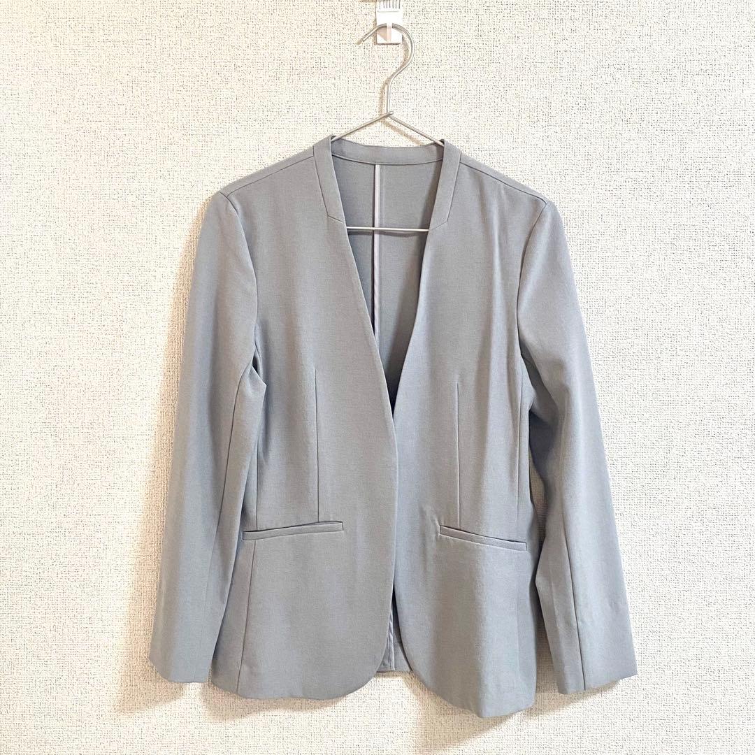 【うに様】エニシス ジャケット&テーパードパンツセットアップ グレー