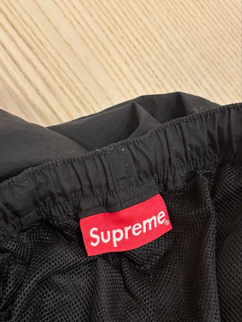 Supreme ブラックパンツ ジッパーポケット付き