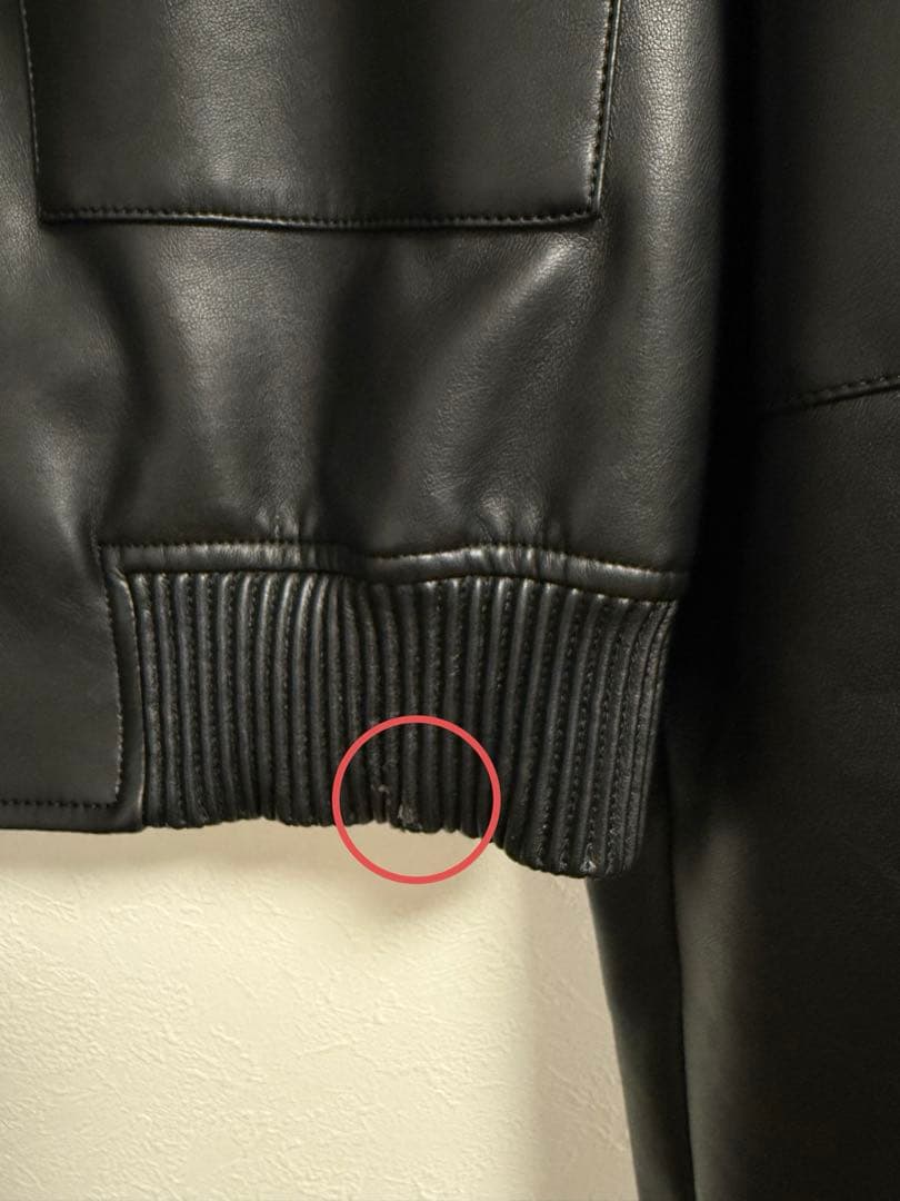 ❤︎♡Shéller ノーカラーライダースジャケット