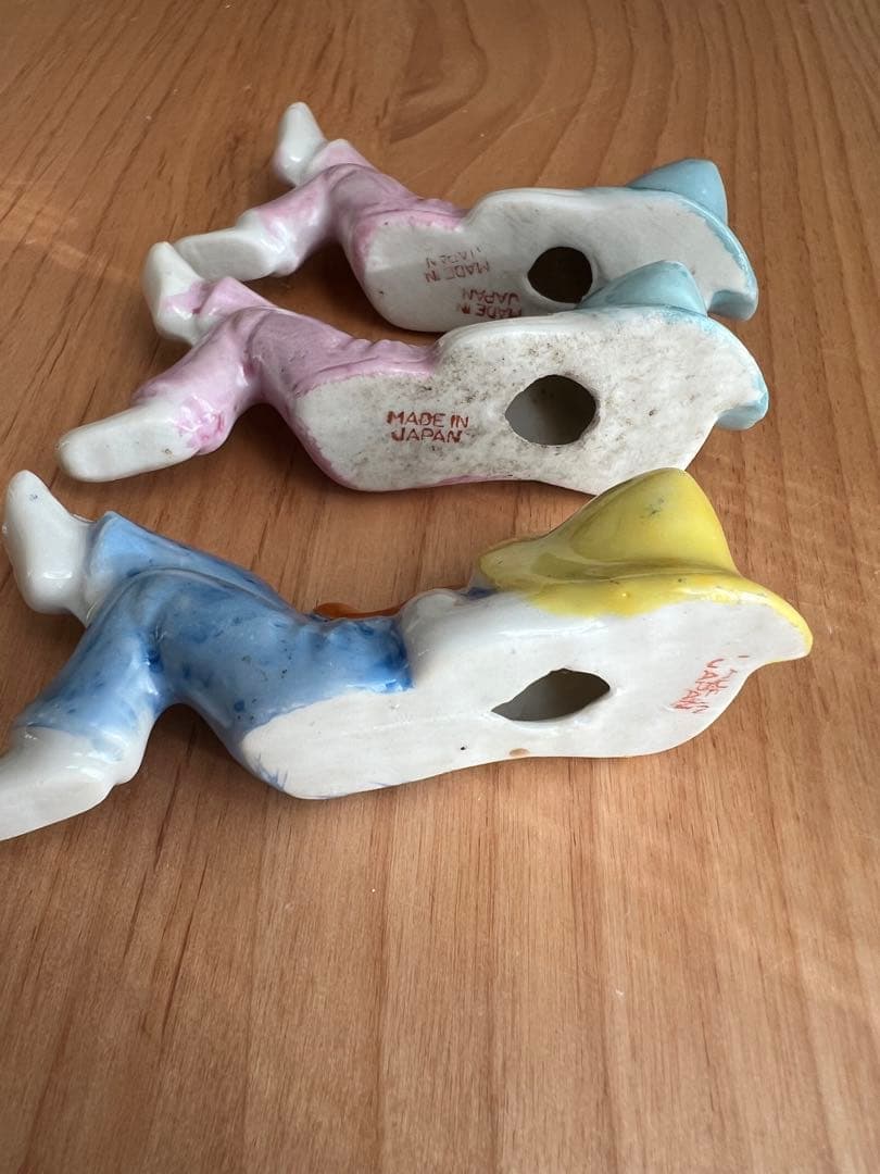 【アンティーク】日本製 陶器人形 3体セット｜里帰り品