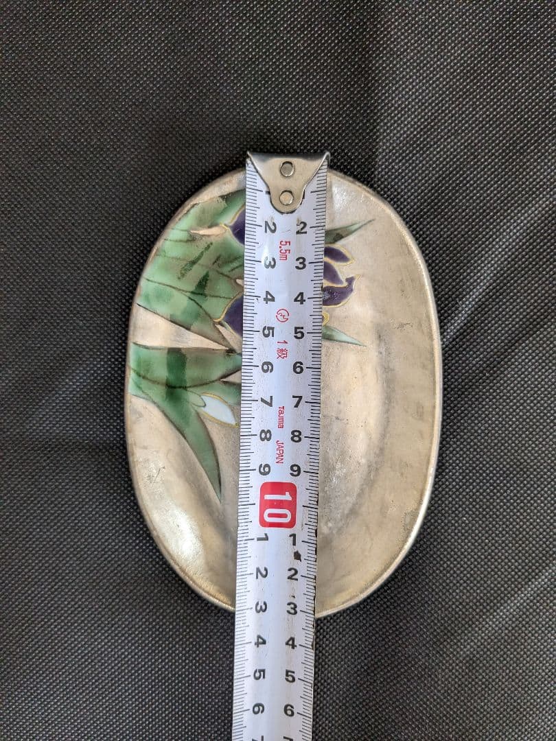 陶あん 清水焼 京焼 色絵付け 銀彩小皿 5枚セット