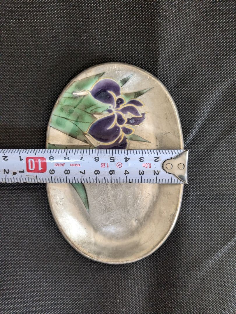 陶あん 清水焼 京焼 色絵付け 銀彩小皿 5枚セット