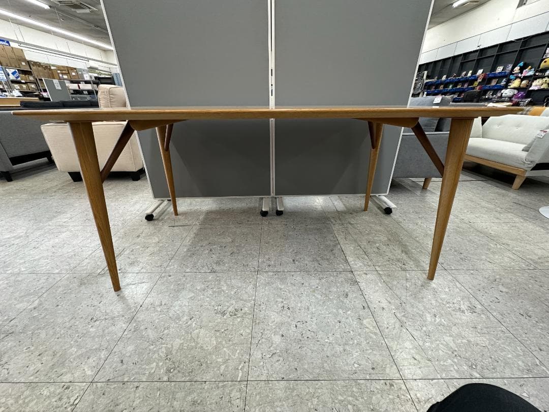 日進木工　ダイニングテーブル　WOT-681　ブラウン