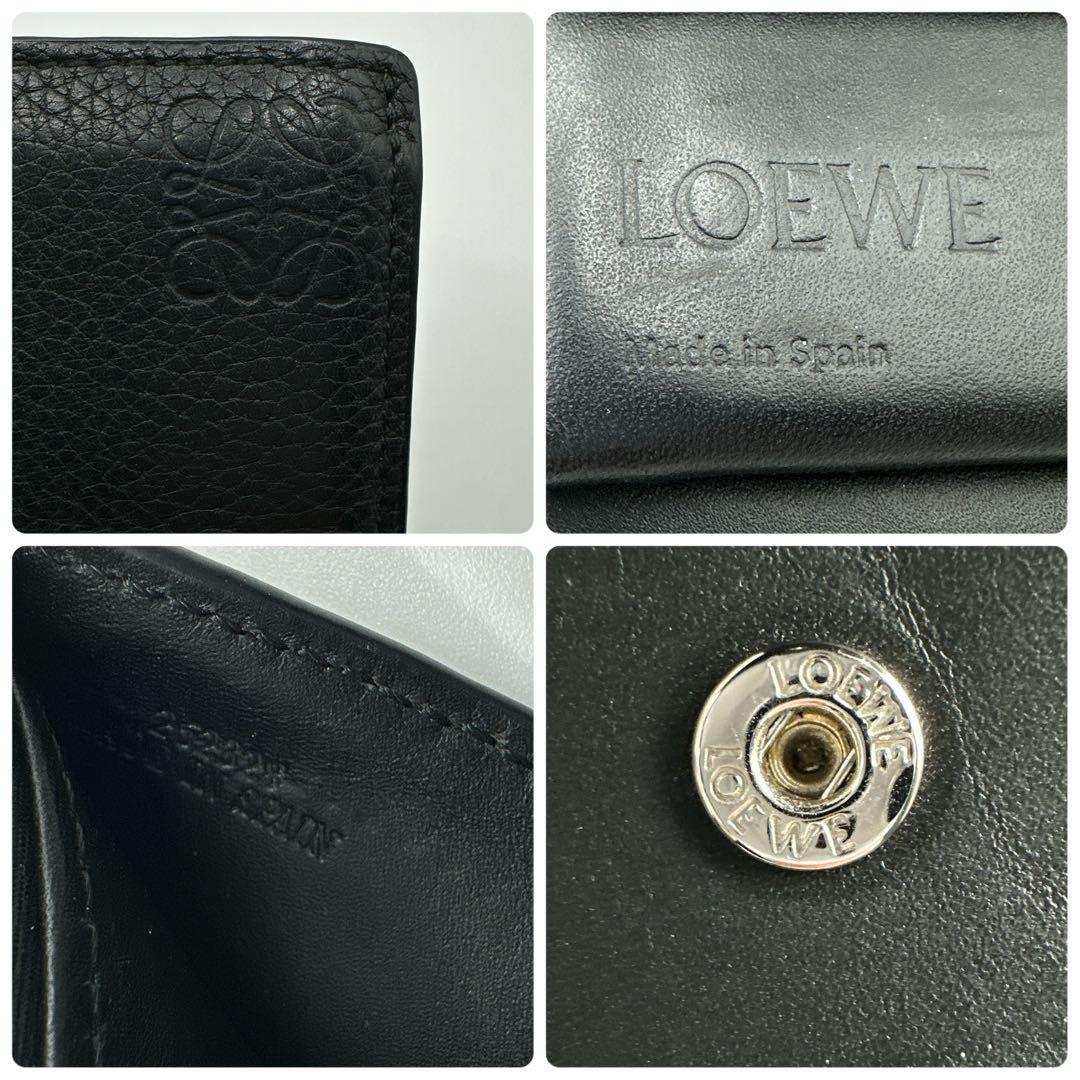 現行✨ LOEWE ロエベ 二つ折り財布 バイフォールド アナグラム レザー