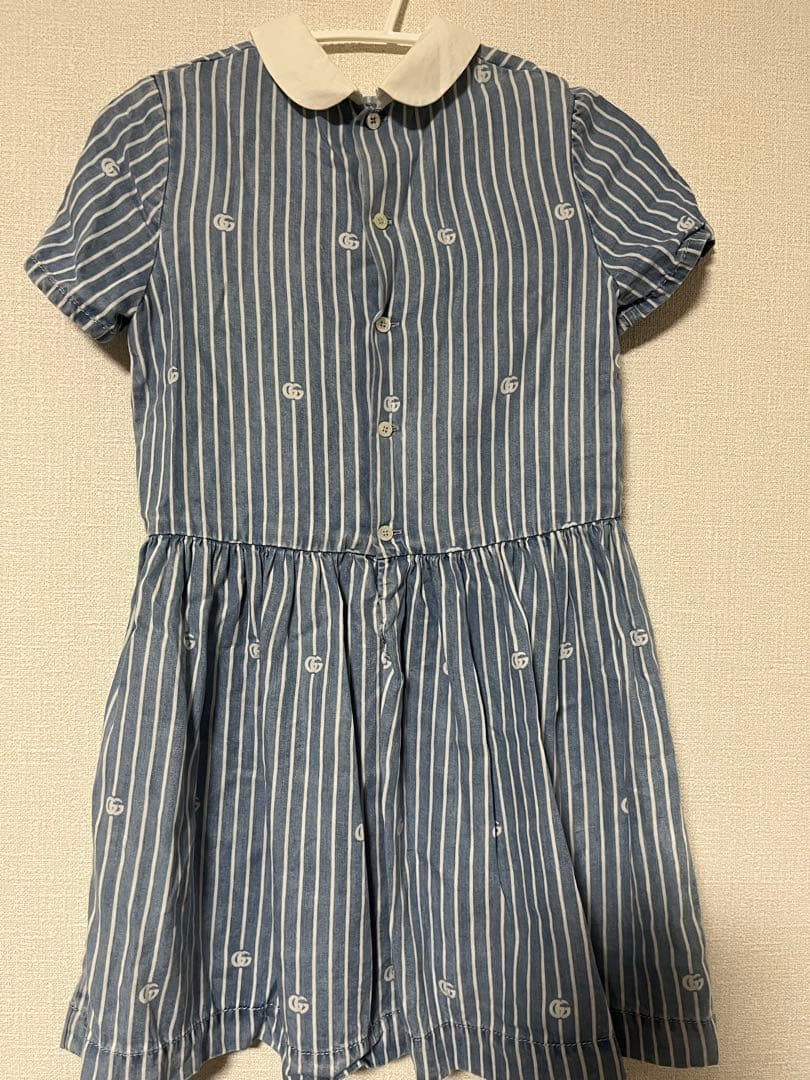 GUCCI ストライプ柄 半袖ワンピース 8