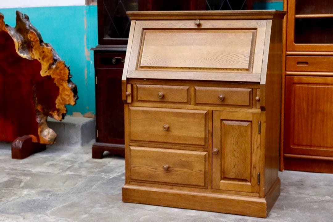 GMIK141○ライティングビューロー デスク 学習机 書斎机 机 化粧台