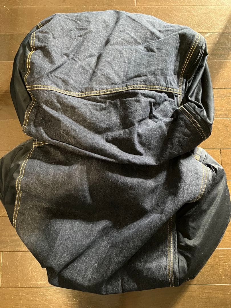 無印良品　ビーズクッション　2個セット　デニム