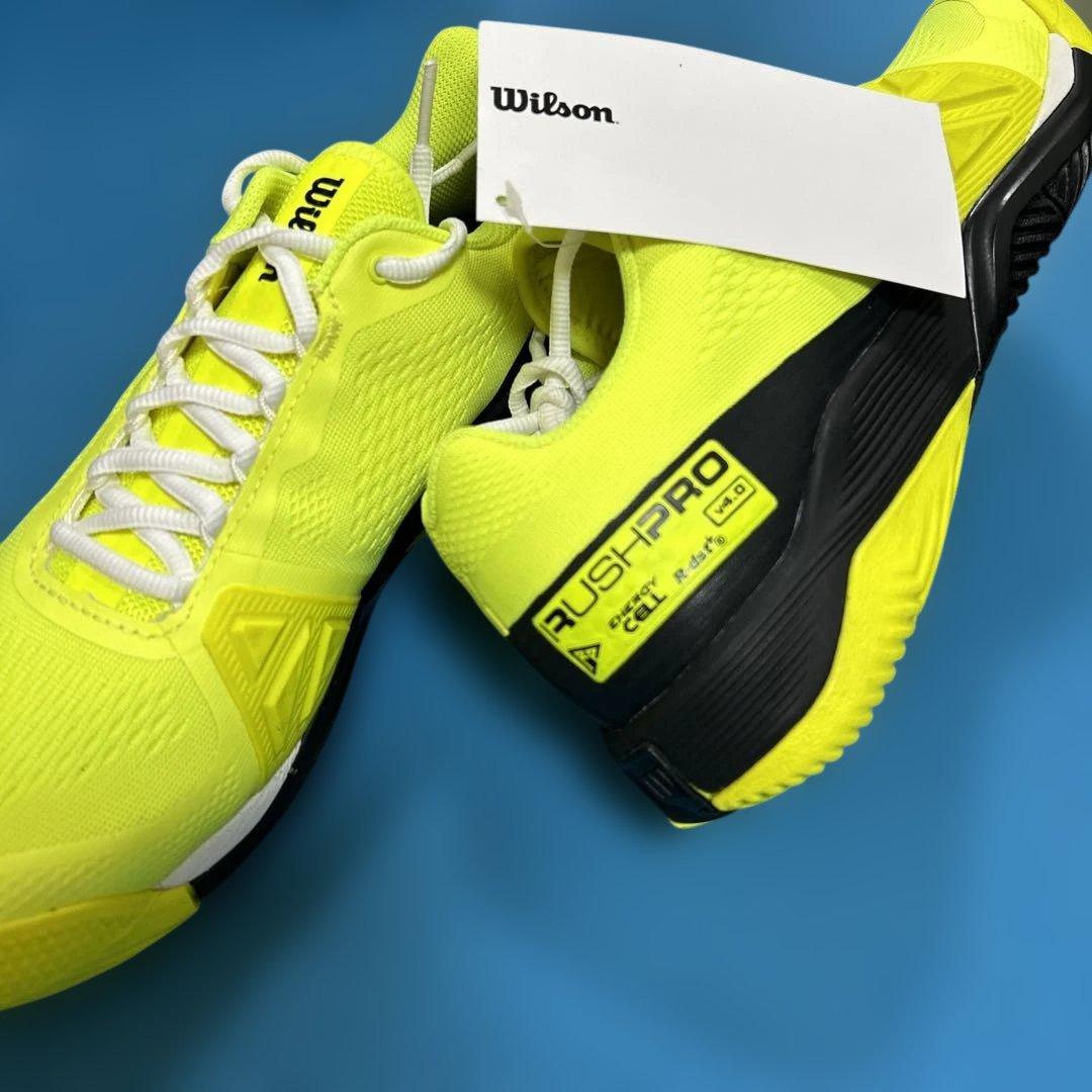 Wilson Rush Pro テニスシューズ イエロー4.0AC 27センチ