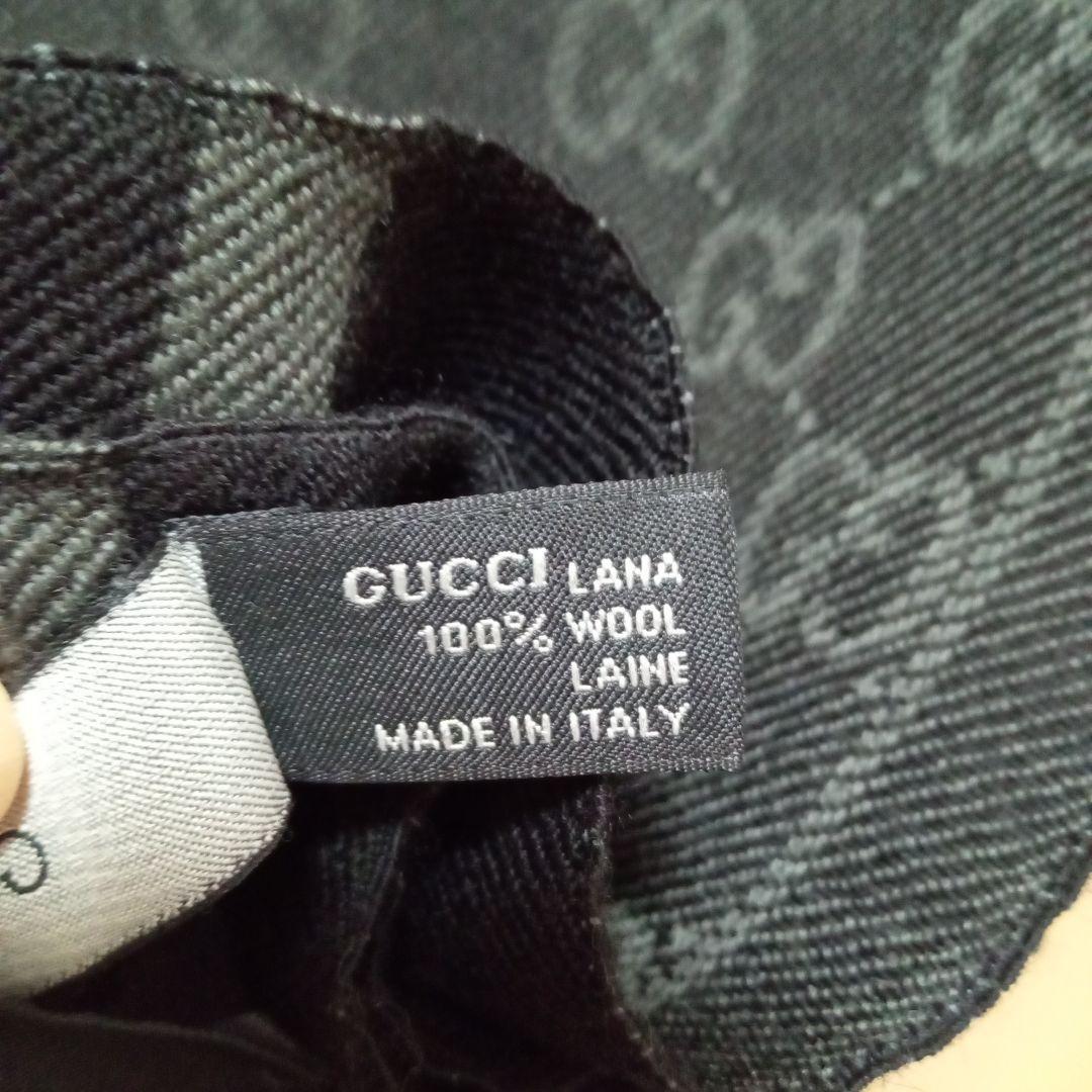 グッチ GUCCI 100%ウール マフラー イタリア製