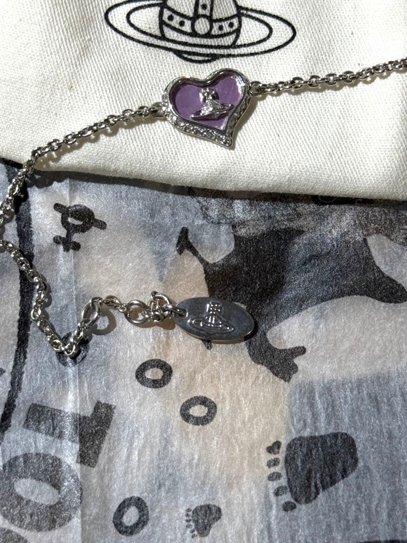 Vivienne Westwood シルバーハートストーン ブレスレット　正規品