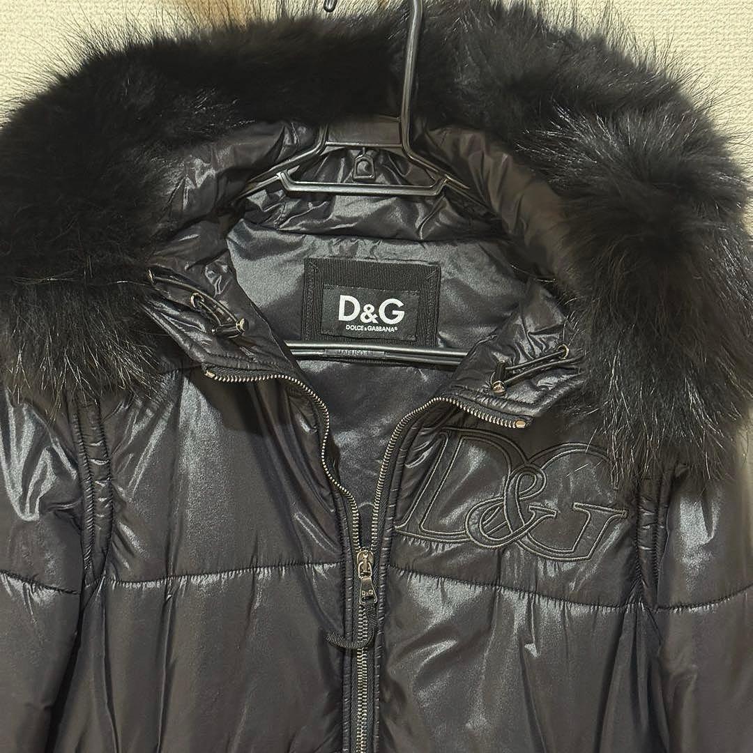 D&G DOLCE&GABBANA ダウンジャケット ショート 黒 ブラック