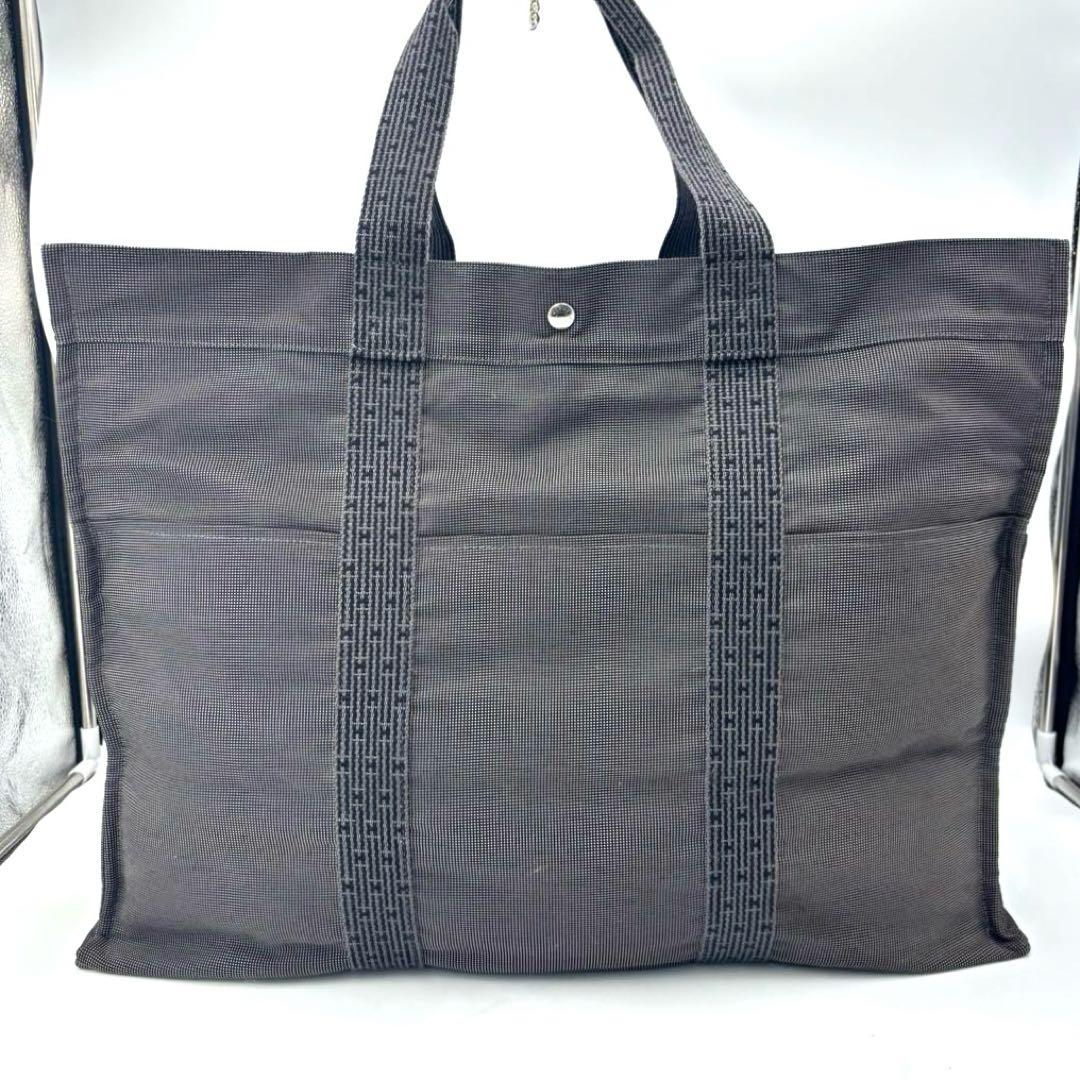 HERMES エルメス エールラインTGM　トートバッグ グレー系 鞄 カバン