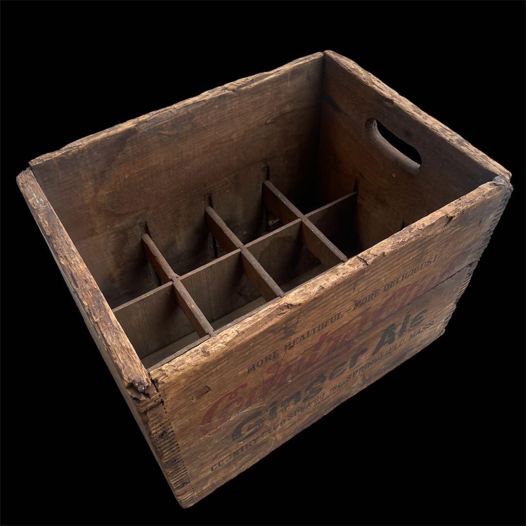 アメリカ　雑貨　家具　ビンテージ　木製　飲料ケース　瓶　レア　インテリアにも