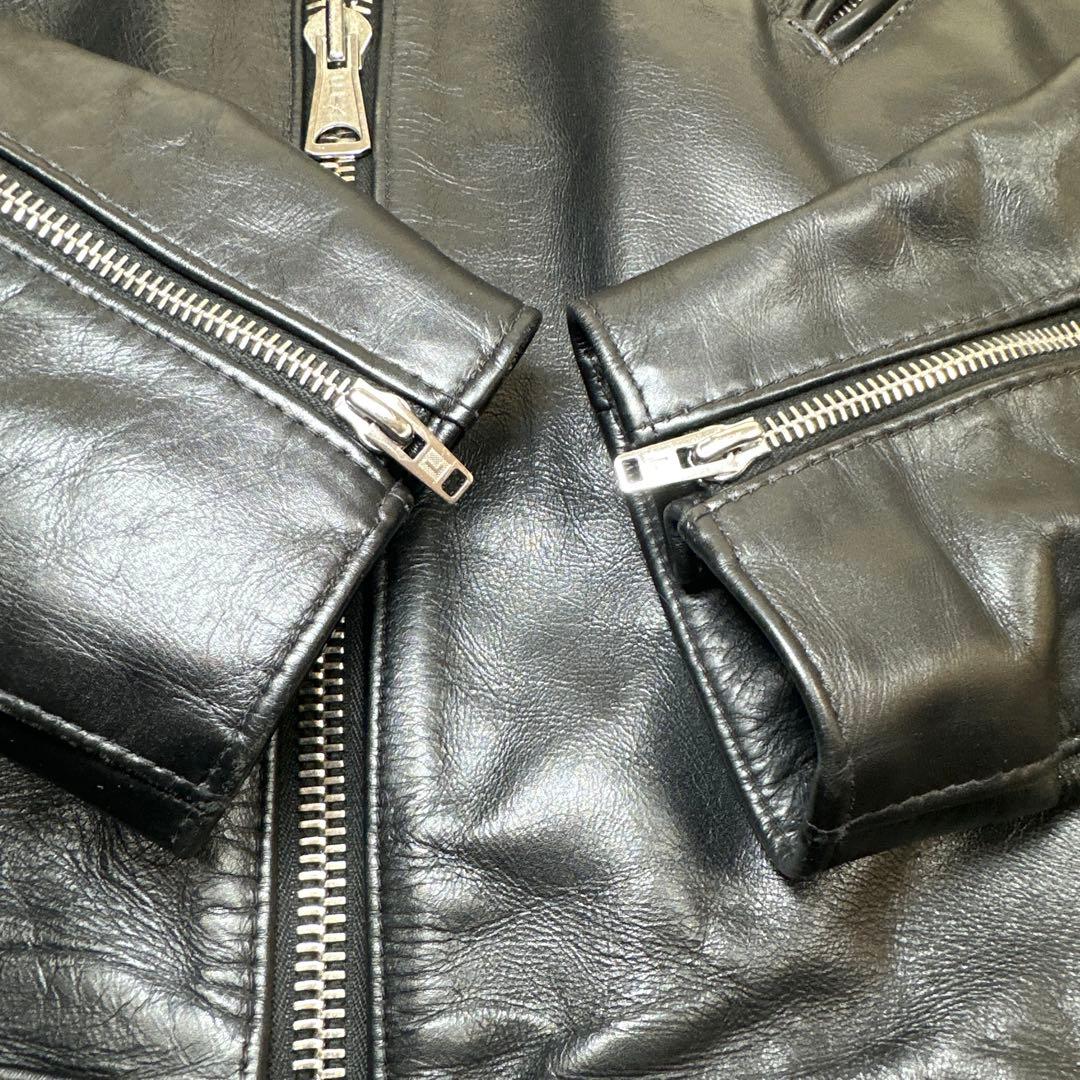 タグ付 極美品✨Lewis Leathers441Tサイクロン 42サイズ 黒