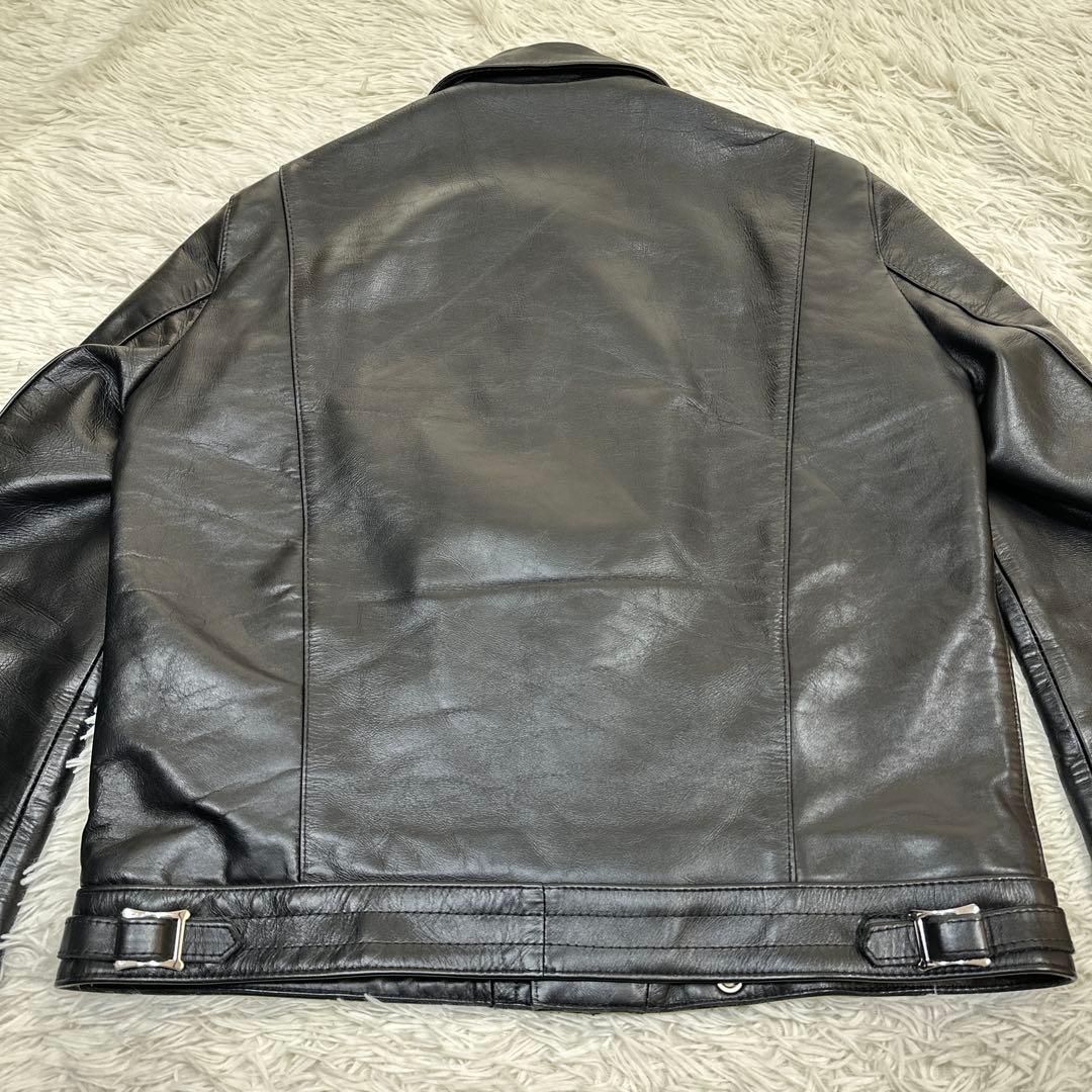 タグ付 極美品✨Lewis Leathers441Tサイクロン 42サイズ 黒