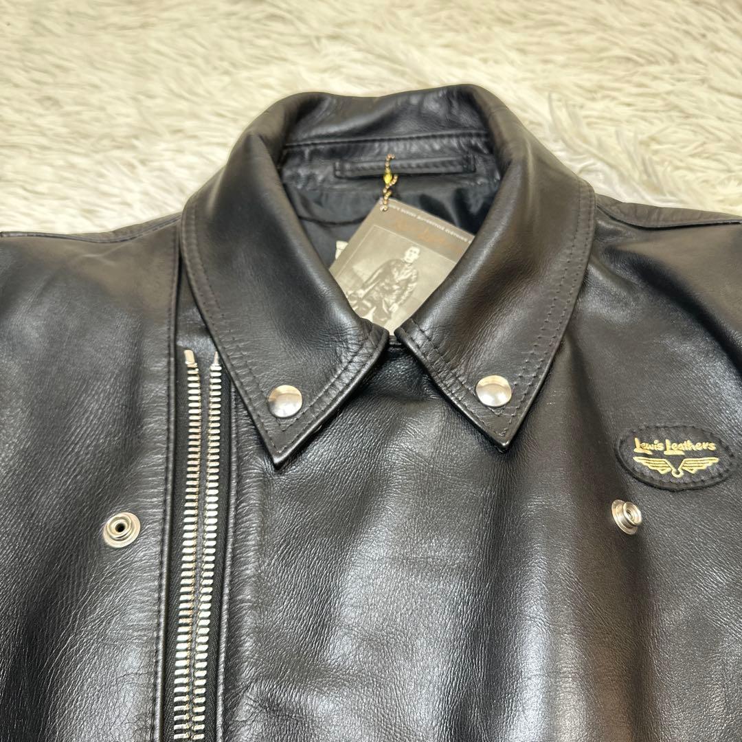 タグ付 極美品✨Lewis Leathers441Tサイクロン 42サイズ 黒