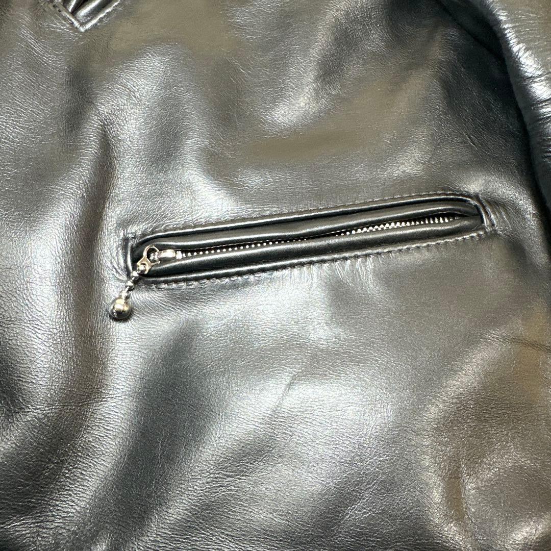 タグ付 極美品✨Lewis Leathers441Tサイクロン 42サイズ 黒